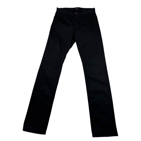 Theory Haydin Straight Slim Fit Black Pants - Picture 3 of 11